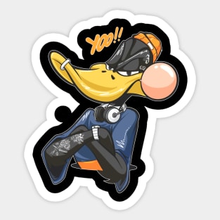 Hiphop Duck cartoons style Sticker